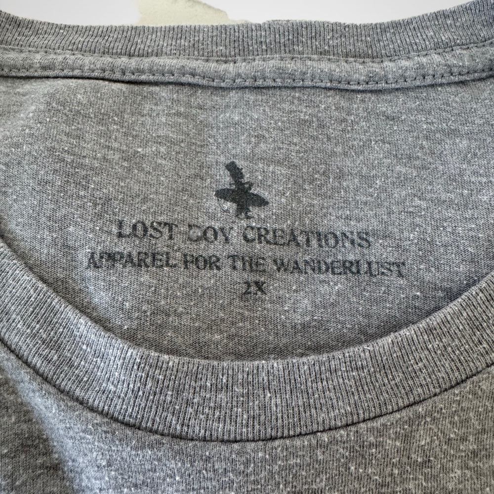 Lost Boy Creations Pirate Graphic Tee  Work Like a Captain Play Like a Pirate 2X - Picture 6 of 9